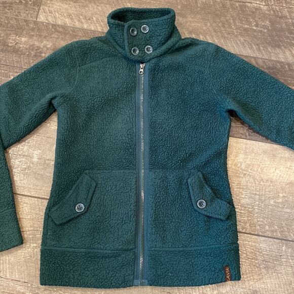 KAVU Forest Green Sherpa Jacket Small - Picture 5 of 8